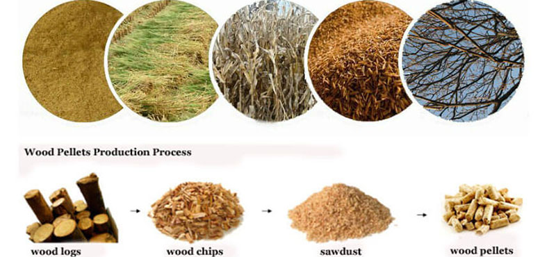 biomass pellet raw materials