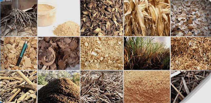 raw materials for making biomass pellets