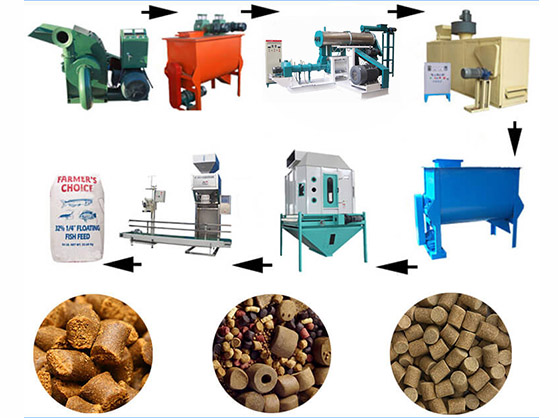 wet fish feed production line