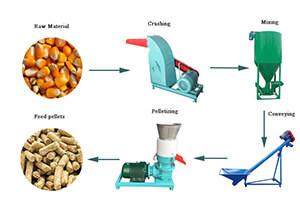 small animal feed-pellet plant