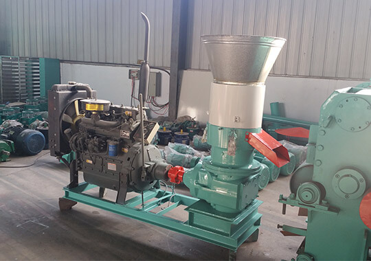 diesel flat die pellet machine