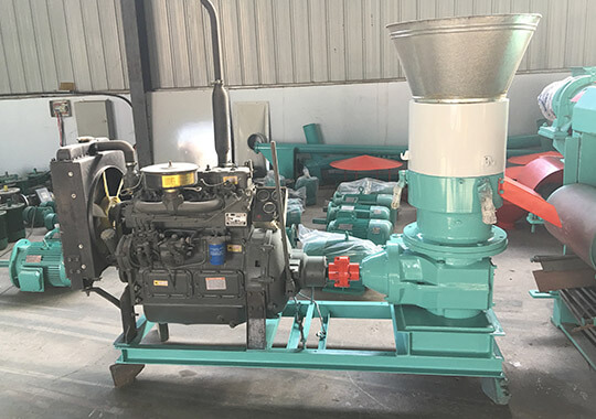 diesel flat die wood pellet machine