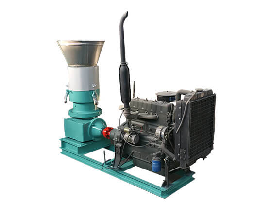 diesel flat die wood pellet mill