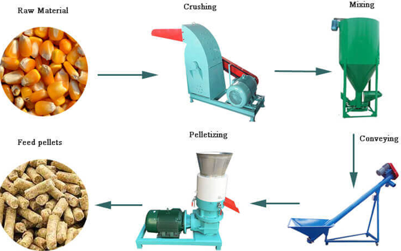 small feed pellet production line