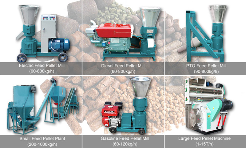 Feed Pellet Mill Machine Making Animal Feed Pellets From Wheat Straw