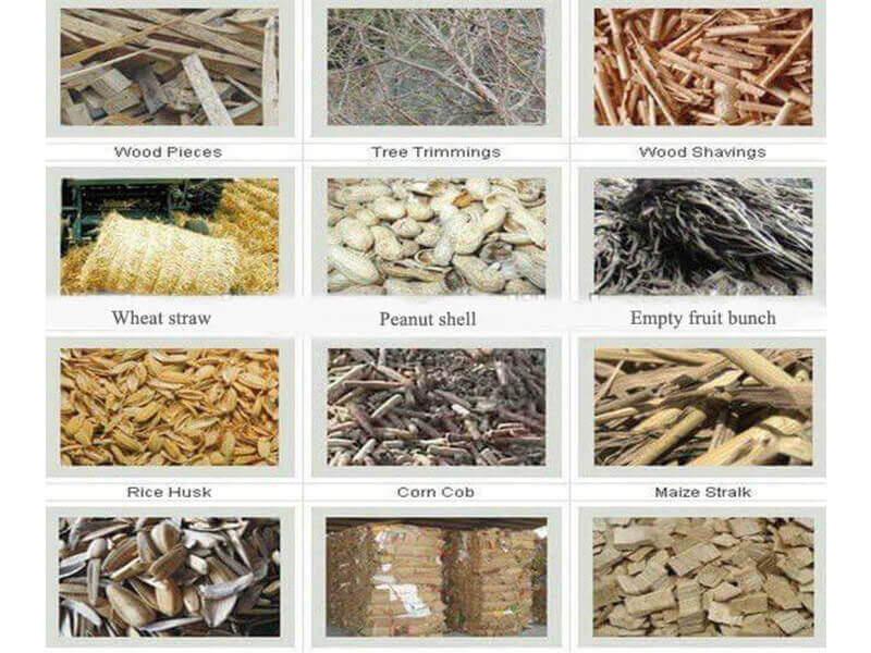 raw materials for making biomass briquette