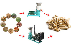 Flat Die Wood Pellet Machine